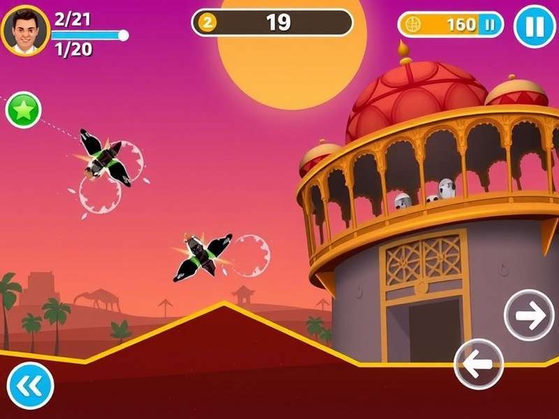 Taj Sunset Dash Game Screenshot